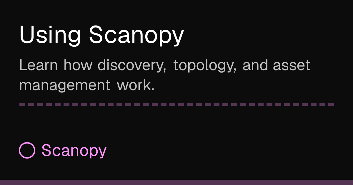 Using Scanopy | Scanopy Docs